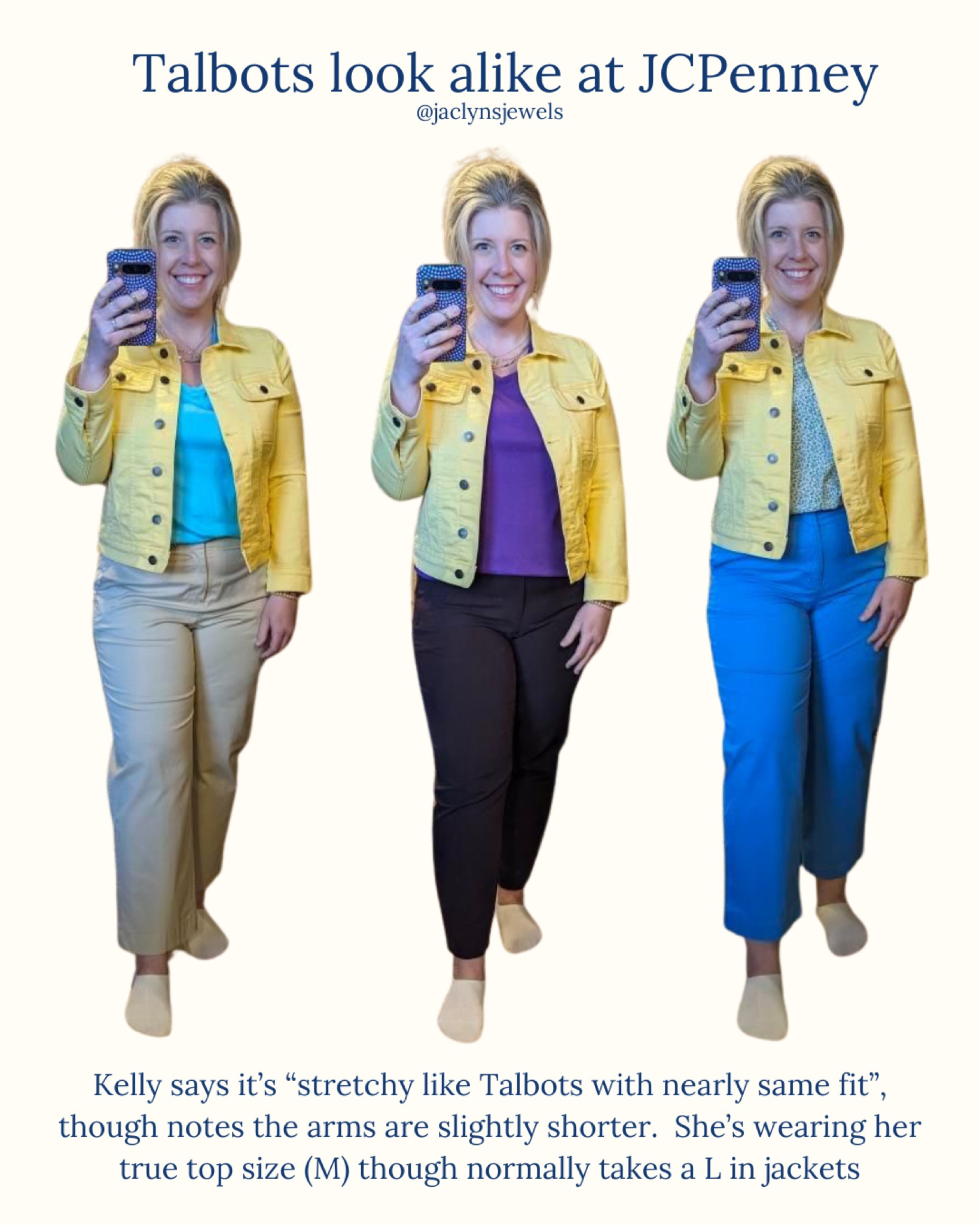 Community Share!

Kelly shared this gem of a yellow denim jacket that’s a great dupe for my Talbots jacket!

It’s such a great staple for spring!

#LTKfindsunder100 #LTKmidsize #LTKfindsunder50