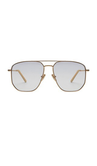 Elisa Johnson Celine Eyeglasses in Metallic Gold. | Revolve Clothing (Global)