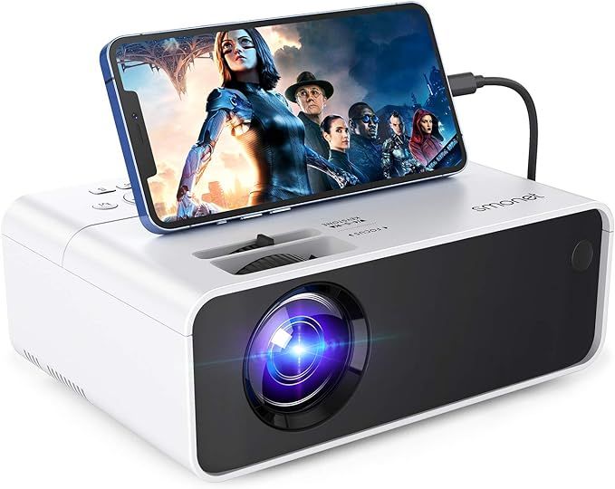 Movie Projector, SMONET 1080P HD Projector 7500L Home Projector Video TV Projector Mini Portable ... | Amazon (US)