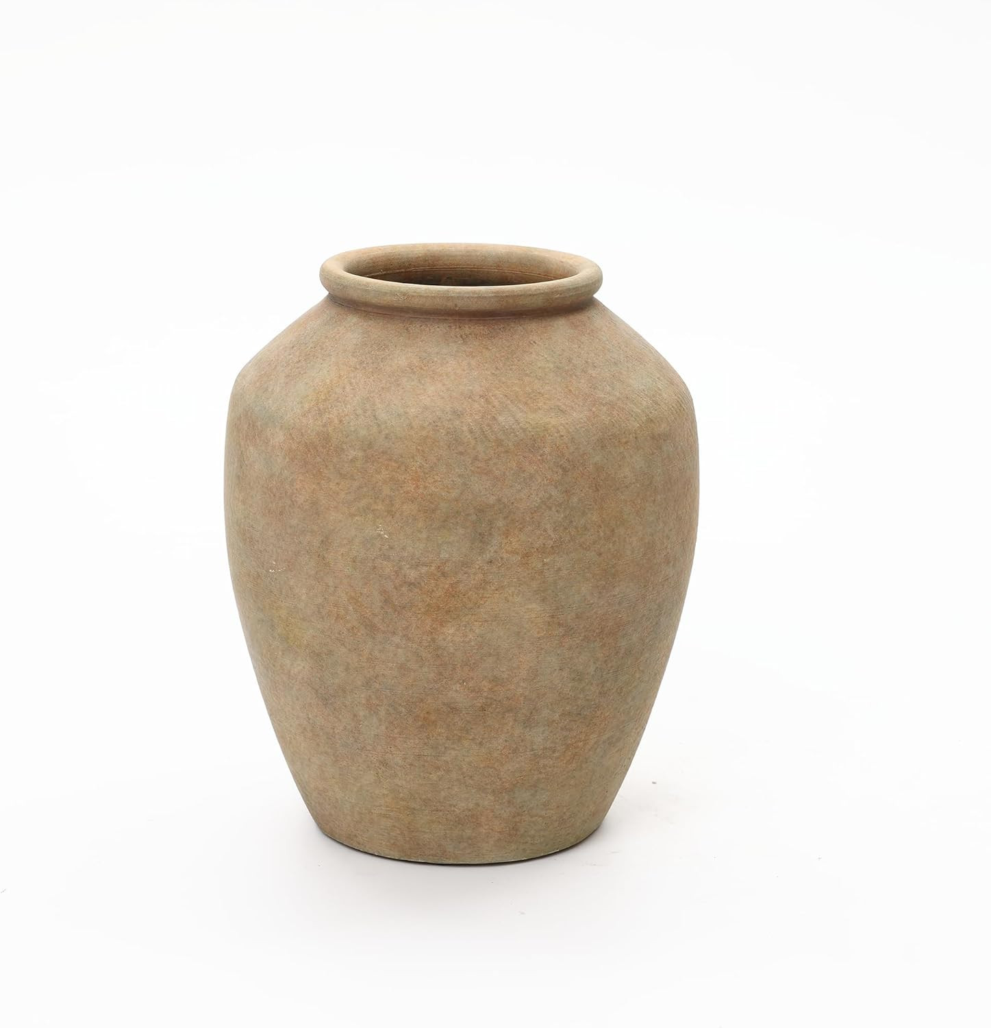 LuxenHome Rustic Ceramic Vase, 10.4" Tall Terracotta Vases with Earthy Brown Tones, Farmhouse Flo... | Amazon (US)