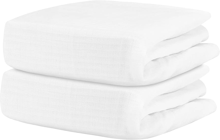 Newton Baby Organic Fitted Crib Sheets (2-Pack) - 100% Breathable and Ultra-Soft, 100% Organic Mu... | Amazon (US)