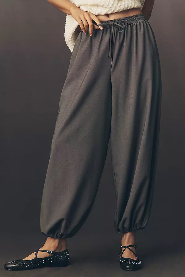 Whiteroom + Cactus Drawstring Balloon Pants | Anthropologie (US)