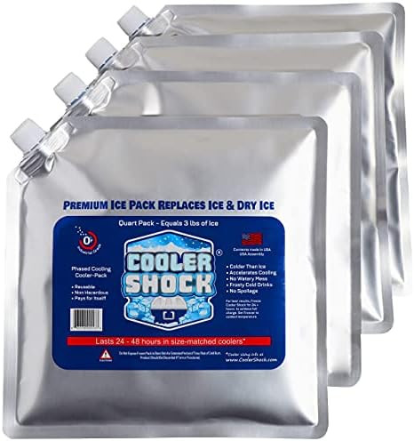 Cooler Shock Reusable Ice Pack - Long Lasting Cold Freezer Packs for Coolers & Lunch Bags - Compress | Amazon (US)