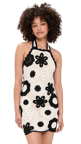 Show Me Your Mumu Women's Happy Halter Mini Dress, Toasted Coconut Crochet, XS | Amazon (US)