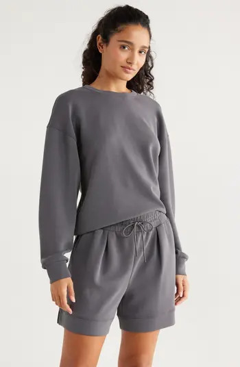 Ultrasoft Boxy Knit Crew Sweatshirt | Nordstrom