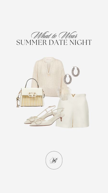 What to wear on your next date night! This cream outfit is perfect for a spring or summer date night look! Pair it with a Valentino tote bag and white slingback pumps! Complete the look with a pair of silver hoops! ✨

#LTKSeasonal #LTKStyleTip #LTKShoeCrush