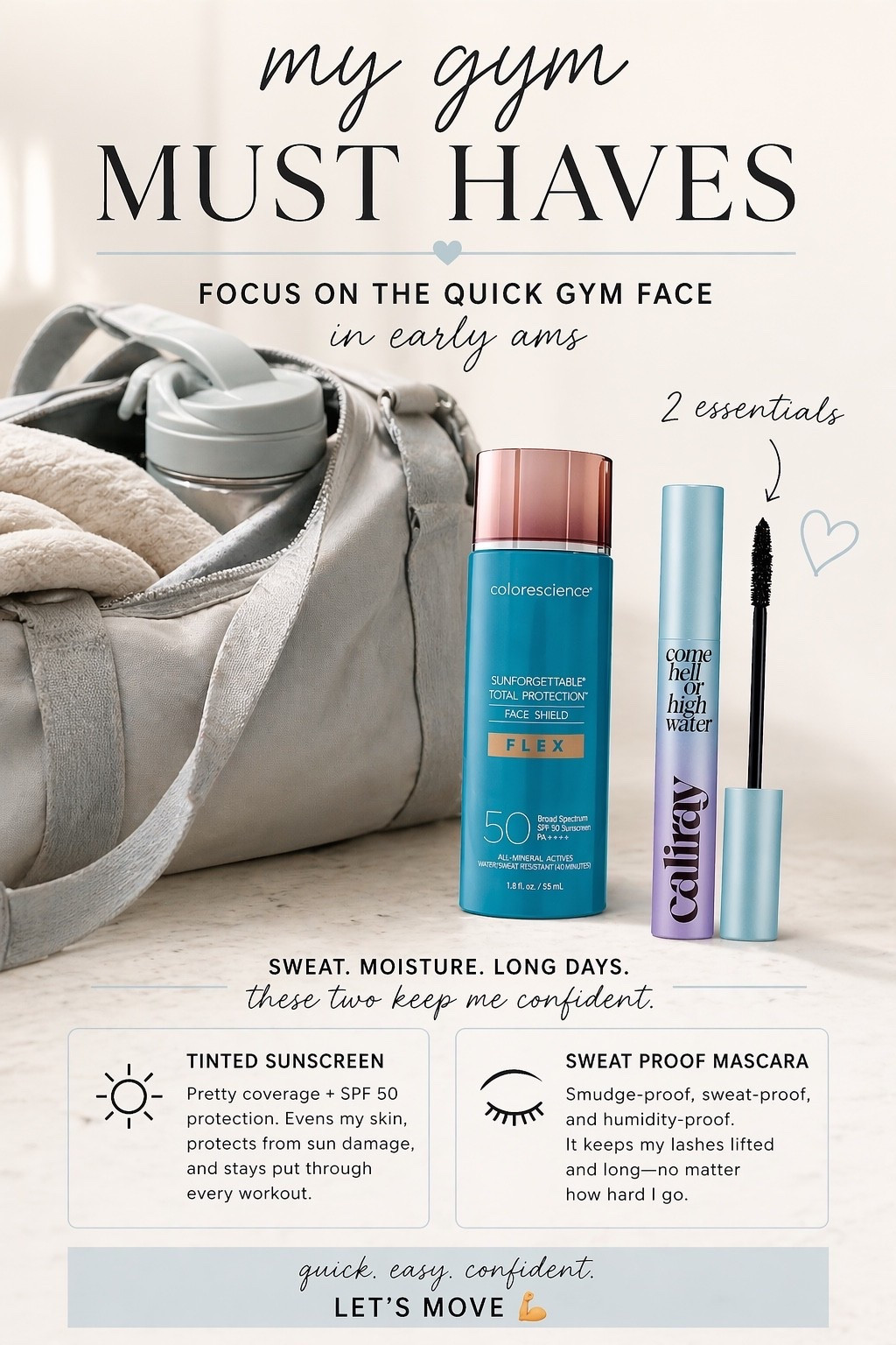maximum glow 🤍
These are my 2 non-negotiables for a quick gym face that actually holds up—sweat, heat, all of it.

#LTKmorningroutine #LTKBeauty #LTKfitnessgoals
