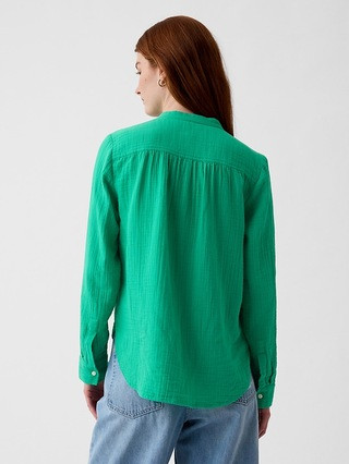 Crinkle Gauze Shirt | Gap (US)