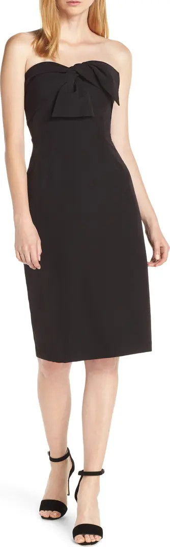 Strapless Bow Detail Sheath Dress | Nordstrom