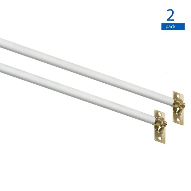 Mainstays 5/16" White Swivel Sash Single Curtain Rod Set, 11-19" | Walmart (US)