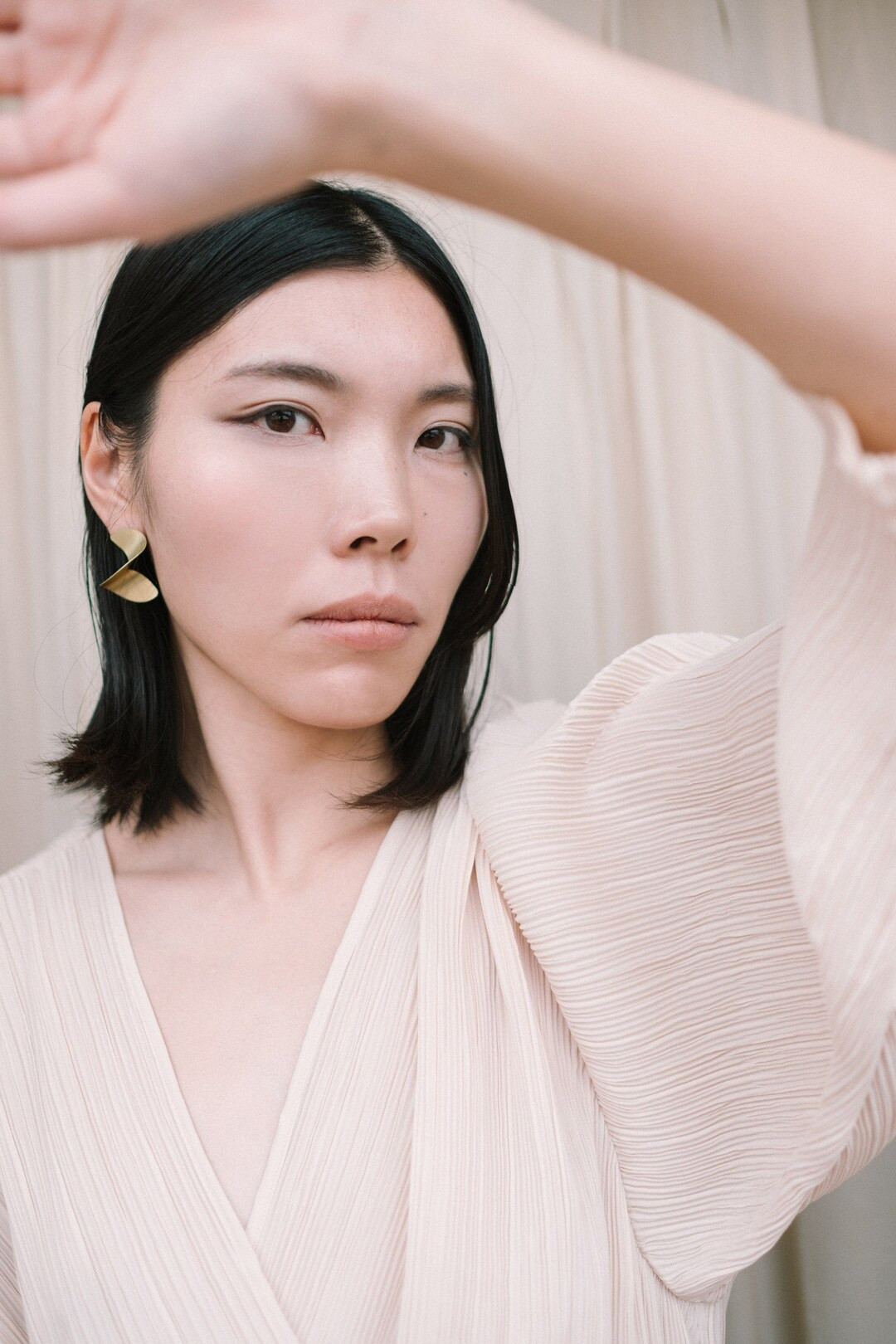 Elegant earrings Large gold stud earrings, Modernist earrings, Fashion earrings, Unique gifts for... | Etsy (US)