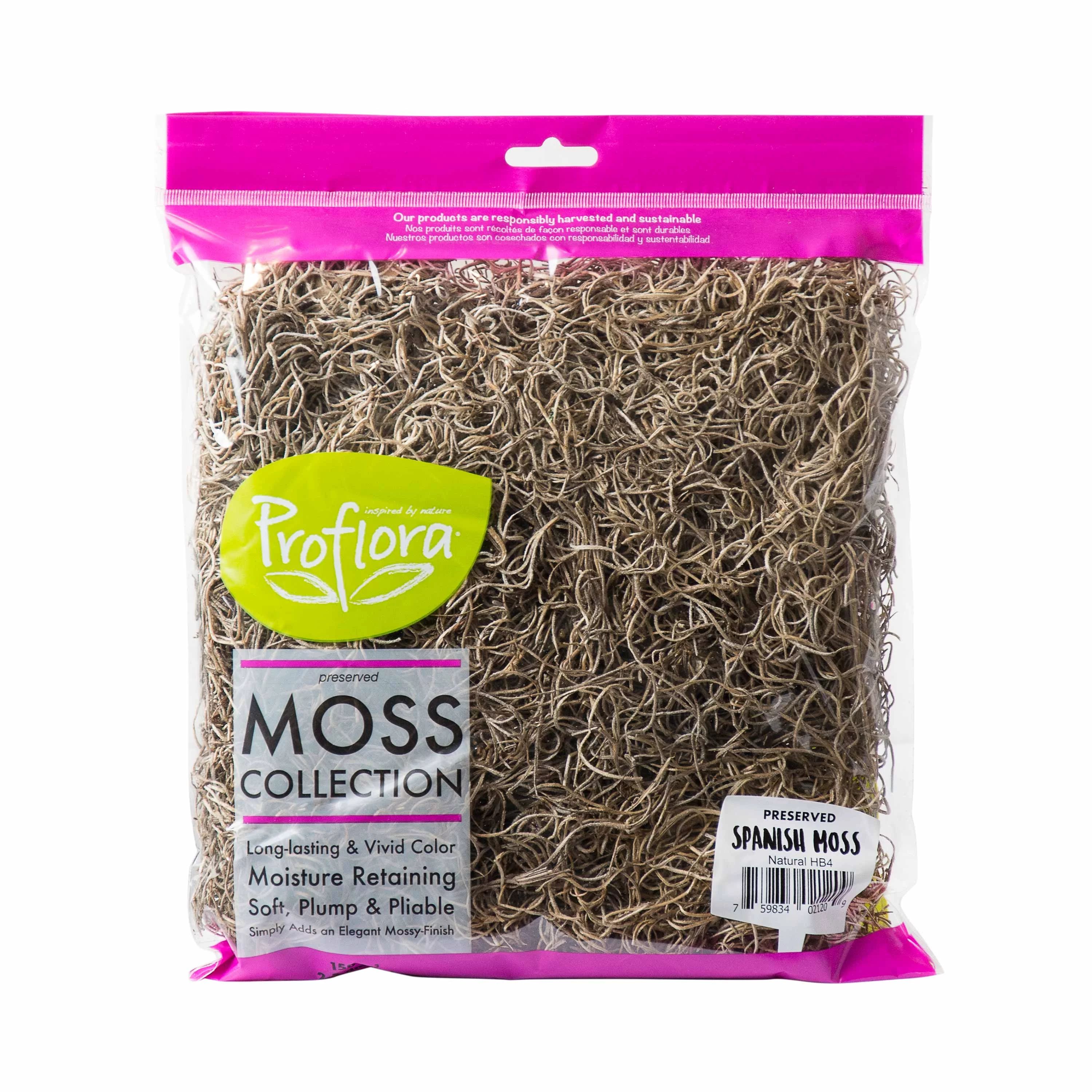 ProFlora Brown Spanish Natural Moss - Floral Arranging Supplies - Walmart.com | Walmart (US)