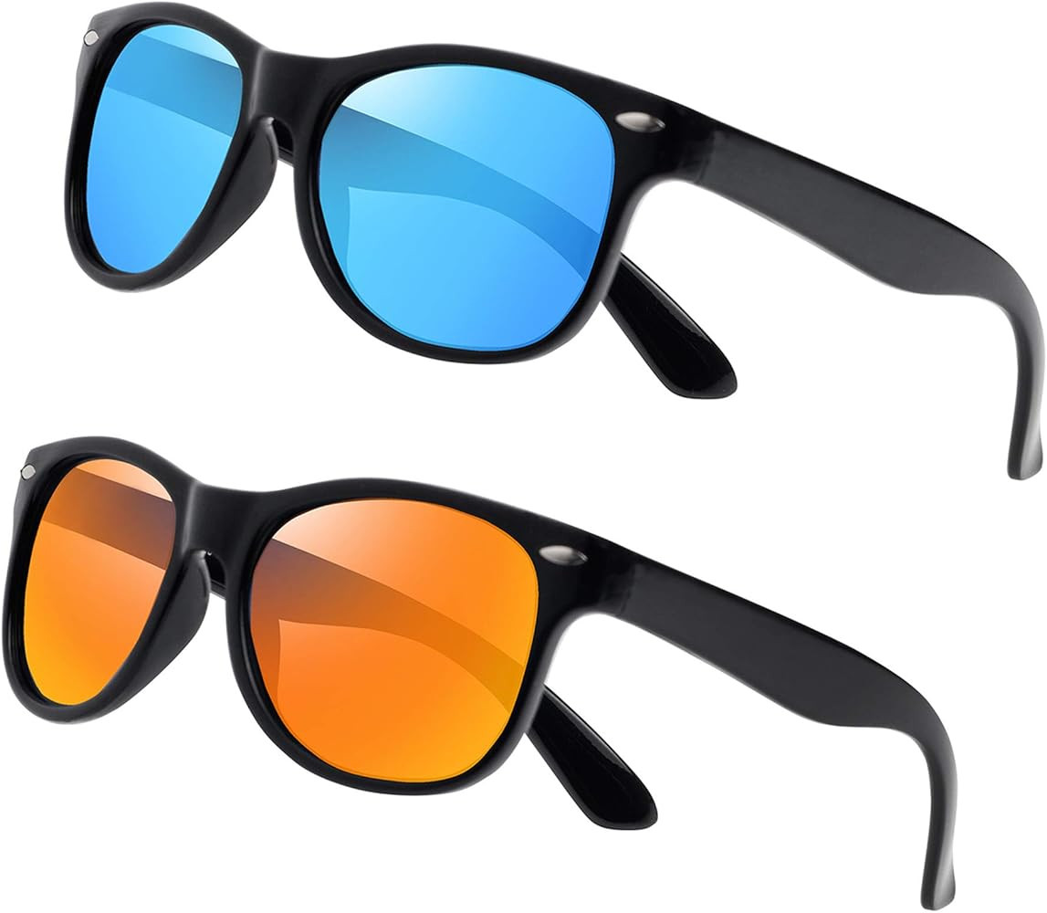 YAMAZI Kids Sunglasses Polarized Fashion Mirrored Sports Flexible Shades for Boys Girls Toddler Chil | Amazon (US)