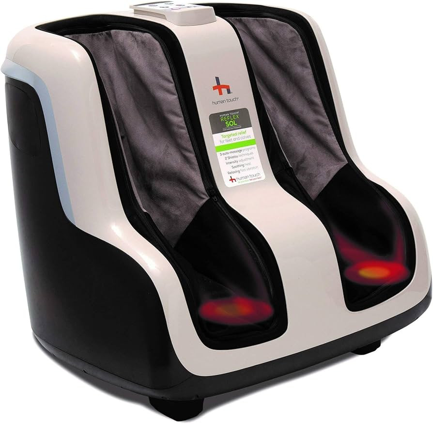 Human Touch Reflex SOL Foot & Calf Massager w/ Heat - Plantar Fasciitis Relief + Circulation + Sh... | Amazon (US)