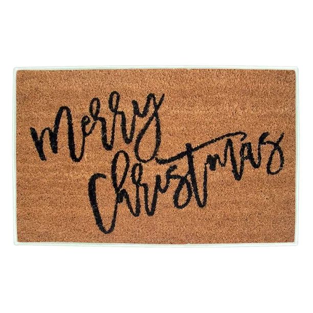 world_2019 kitchen rugs Outdoor, Christmas Mat In Front Of The Door, Brown Decorative Mats, Chris... | Walmart (US)