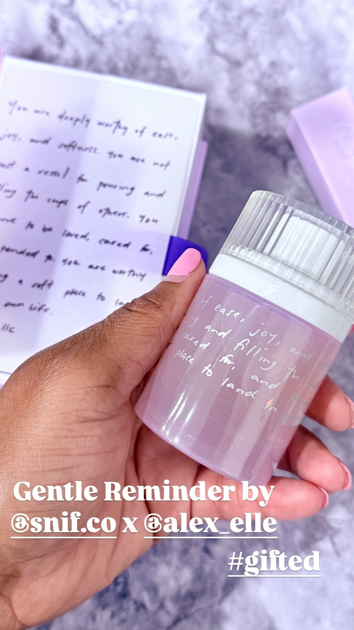 Gentle Reminder by @snif.co x @alex_elle  #gifted