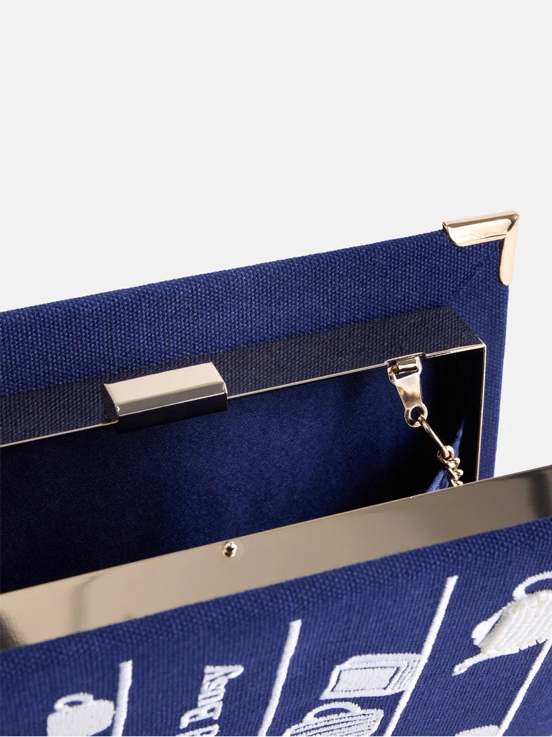Free Assembly Women's Book Crossbody, Navy | Walmart (US)