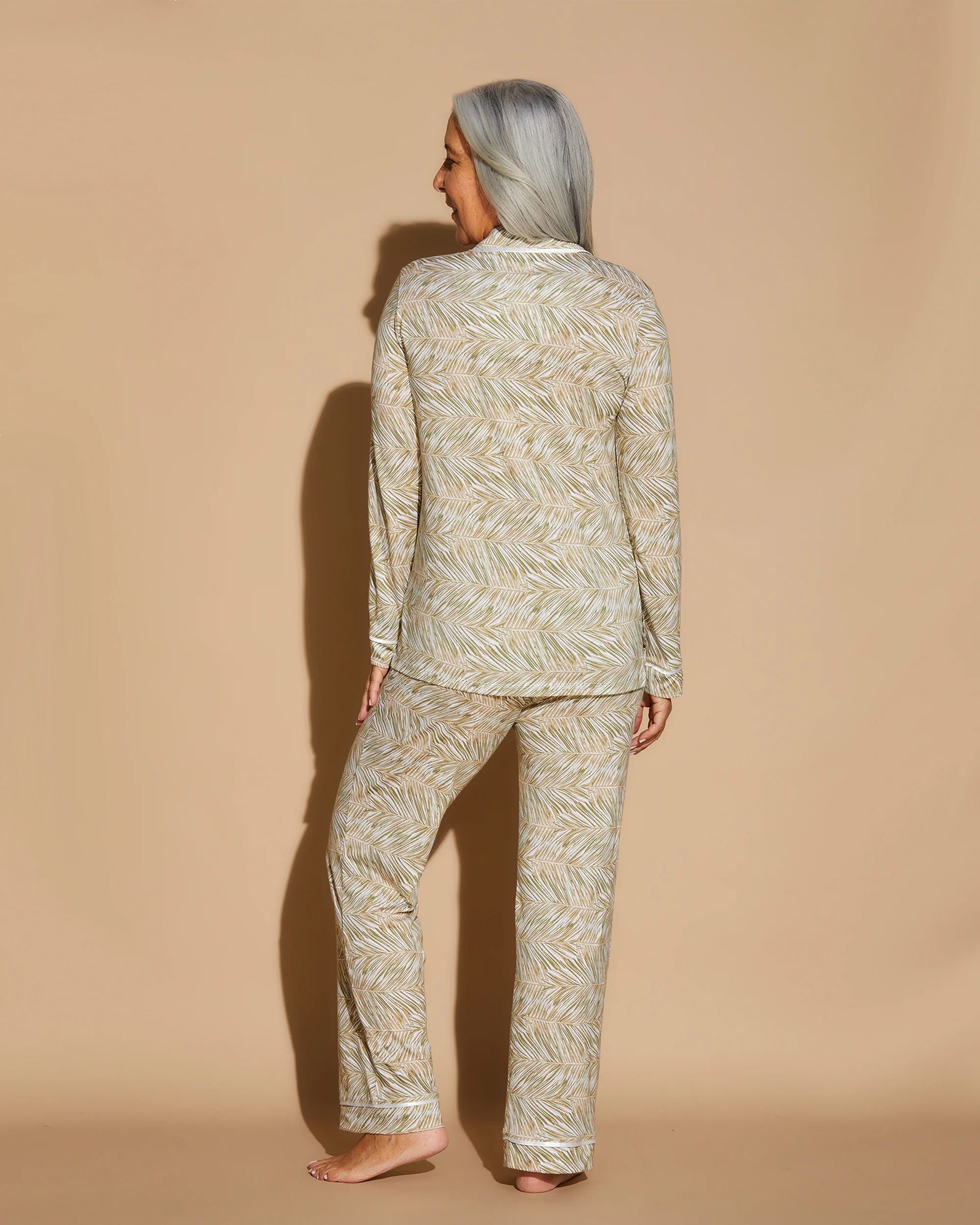 Bella Printed Long sleeve top & pant pajama set | Cosabella