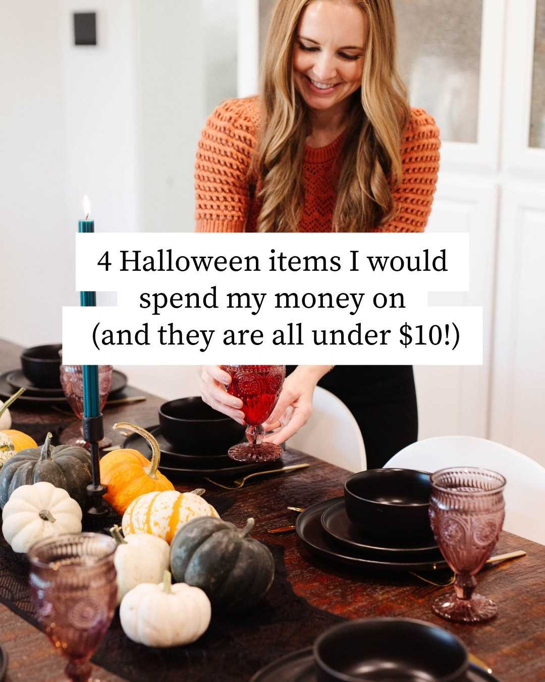 I really enjoy Halloween, but I don’t like breaking the bank when it comes to celebrating. These are the 4 Halloween items I would spend my money on (and they are all under $10!)

#LTKSeasonal