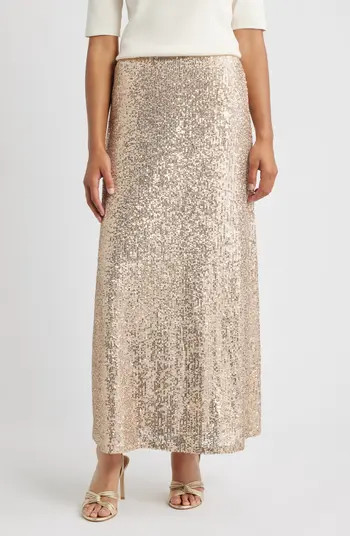 Pull-On Sequin Maxi Skirt | Nordstrom