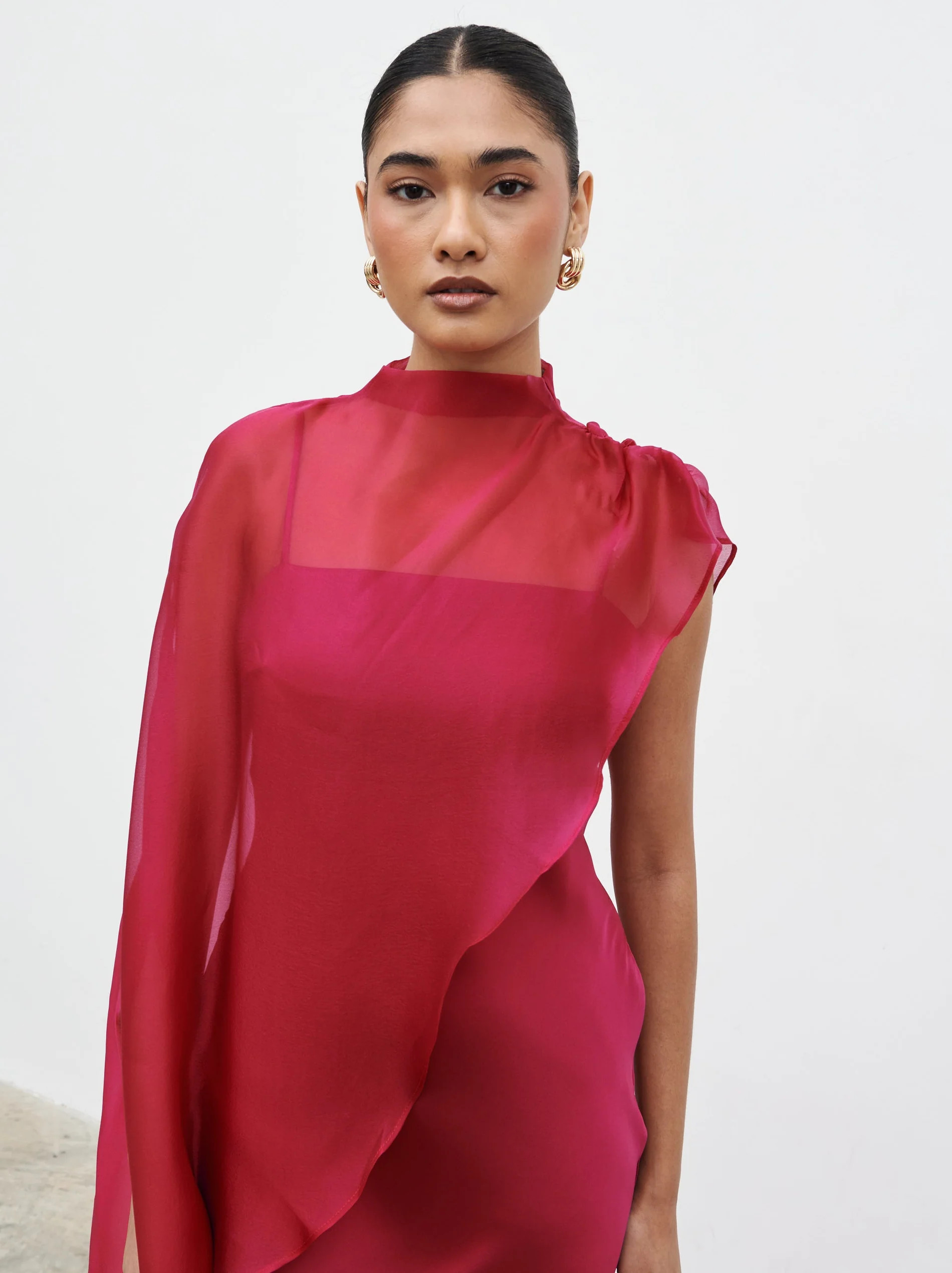 Saylor Cape Maxi Dress | Pretty Lavish (UK)