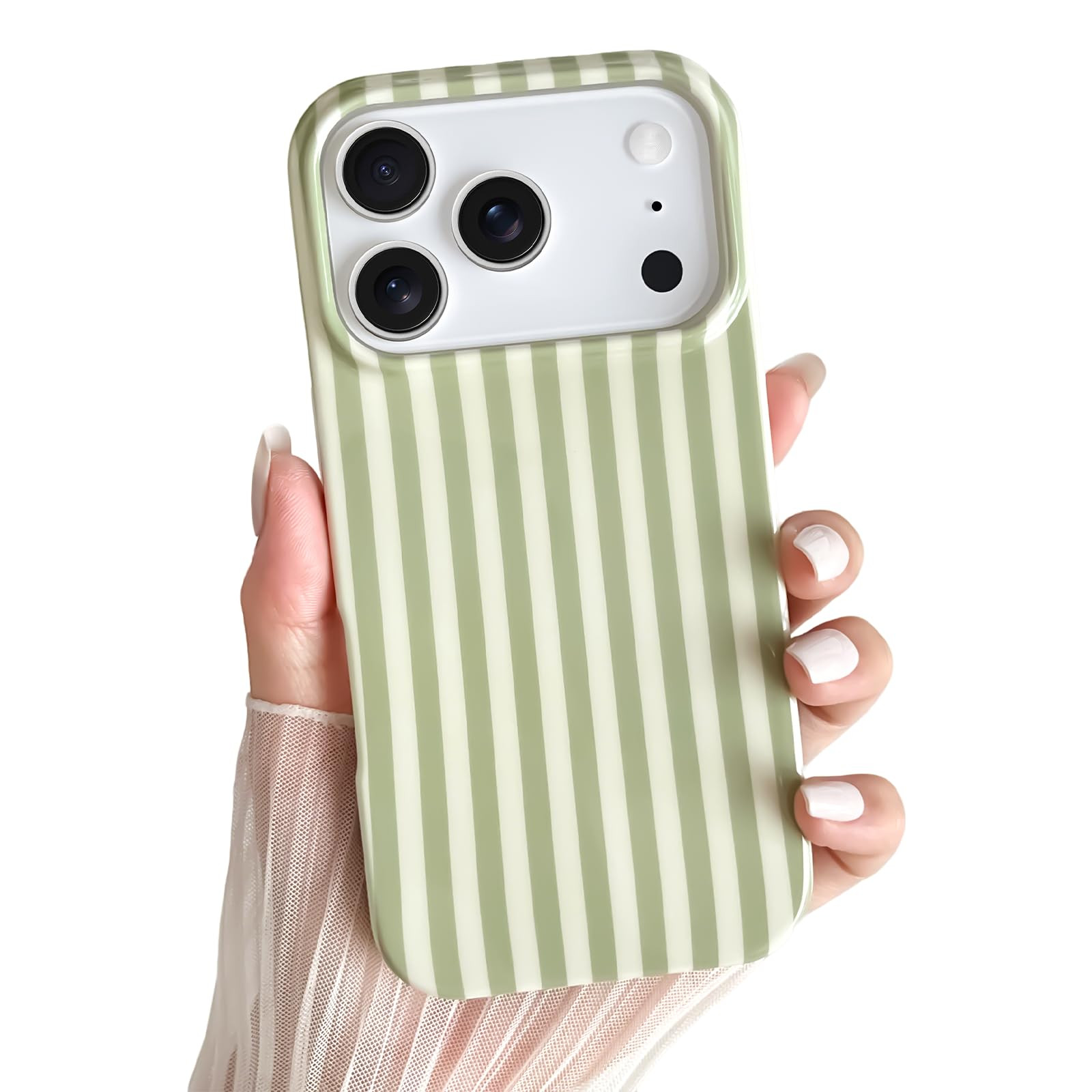 Yeddabox for iPhone 17 Pro Case Cute Striped Phone Case Soft TPU Slim Shockproof Phone Cover for ... | Amazon (US)