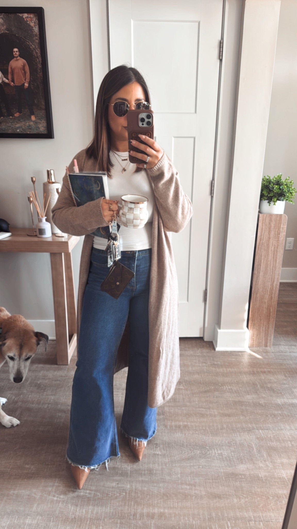 I am feeling like a boss lady in this outfit. The jeans with the pointed toe heels and cardi are such a good look- I love it! Also, do you see my cute new cup, she’s gorgeous!!! 

Business casual outfit inspired, petite friendly outfit

#LTKMidsize #LTKFindsUnder50 #LTKPetite