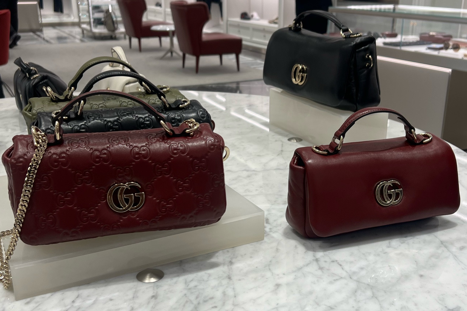 New it bag! Gucci Milano top handle handbag #gucci #burgundybag #fallbags 

#LTKItBag #LTKStyleTip