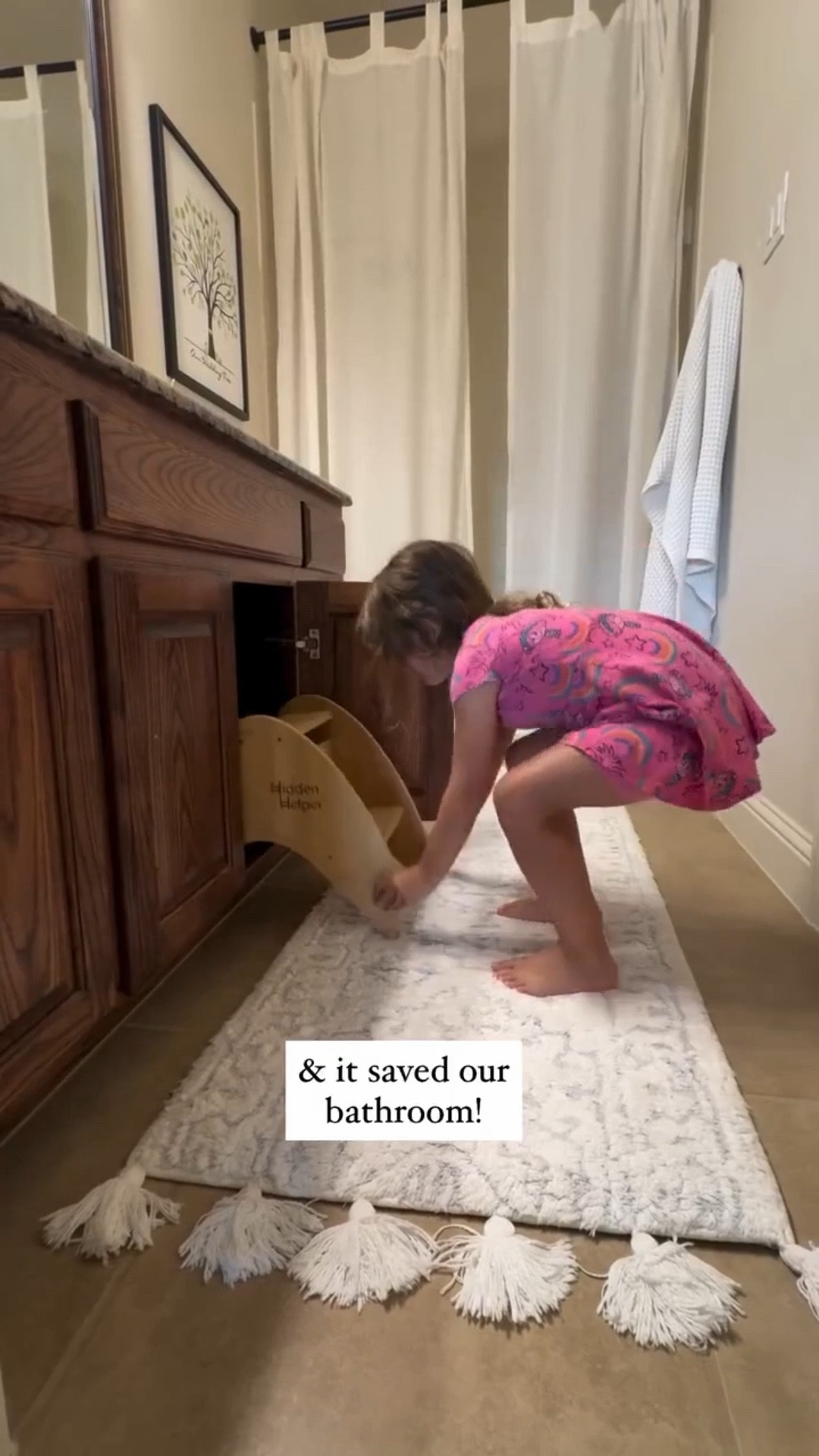 Yes, parents, YES! It’s a 10! We got rid of our other step stools because they were in the way and wobbly under the kids feet. This one is sturdy, made of bamboo, and I love how it hides away! Officially installing in all of our bathrooms! 

#bathroom #bathroominspo #kidsbathroom #homehacks #diyhome #momhack #momhacks #homeimprovement #momtips #bathroominspo #bathroomrenovation #momlife #toddlermomlife #toddler #preschool #bathroomvanity #amazonhome #amazonmusthaves 
#liketkit #LTKKids #LTKHome #LTKFindsUnder100 #LTKGiftGuide #LTKgrwm #LTKmomlife

#LTKmomlife #LTKKids #LTKHome