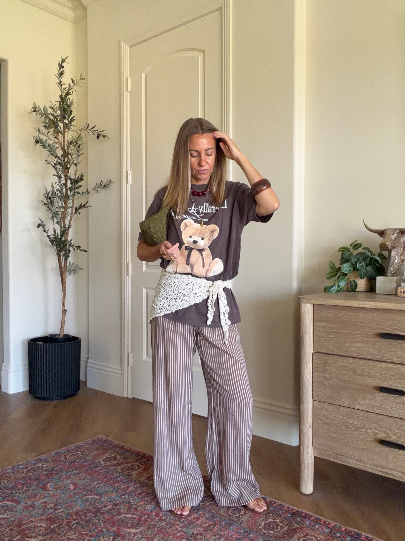 Todays outfit
Graphic tee size xs
Striped pants size xs
Amazon accessories

#LTKgrwm #LTKootd #LTKSaleAlert
