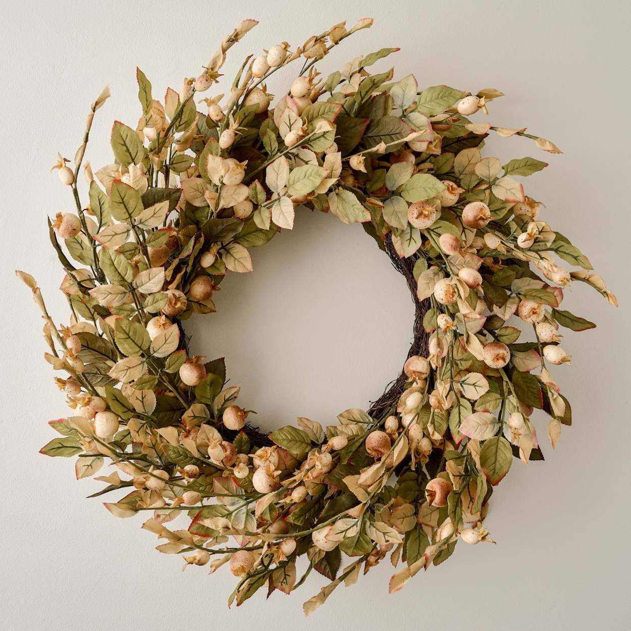 Fall Cream Berry Wreath | Magnolia