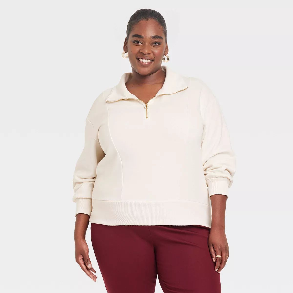 Women's Quarter Zip Sweatshirt - A New Day™ | Target