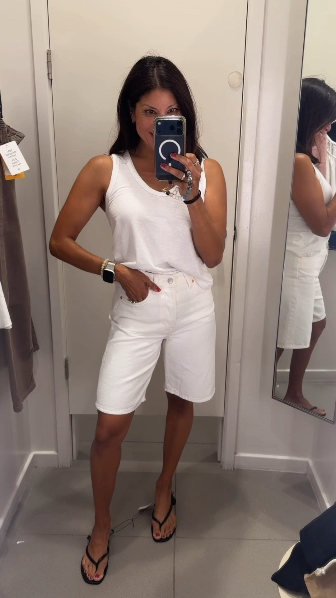 Trying out some long denim shorts 

At H&M
Go up one size for relaxed fit 
Linked similar options 

Summer outfits over 50

#LTKSeasonal #LTKOver40 #LTKPetite