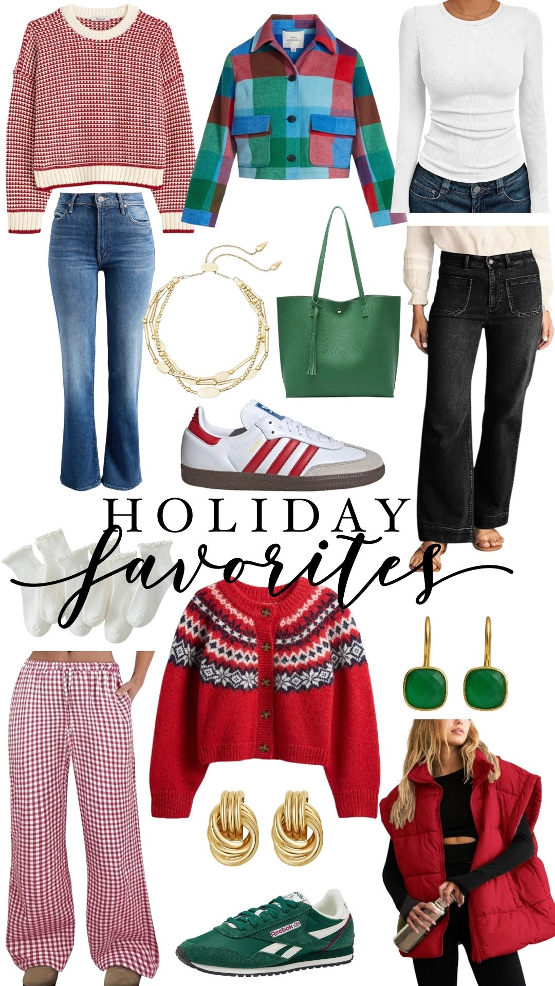 Amazon fashion favorites for the holiday season.

Jacket | Adidas | velvet Flats | Handbag |  Puffer Coat | Sweater | Earrings | Lip Gloss | Summer Fridays | Bracelet | Sneakers | Shoelaces | Loungewear | Pants 

#ltkfindsunder100


#LTKGiftGuide #LTKSaleAlert #LTKFindsUnder50
