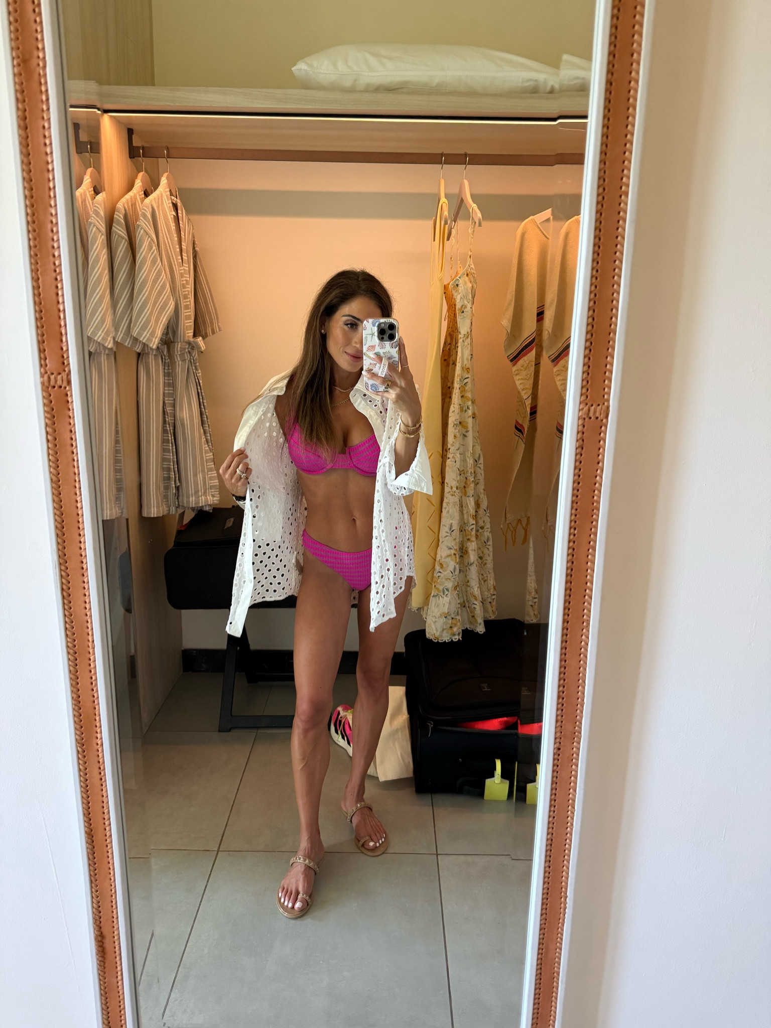Pink bikini sparkle coverup pool day

#LTKPetite #LTKSaleAlert #LTKootd
