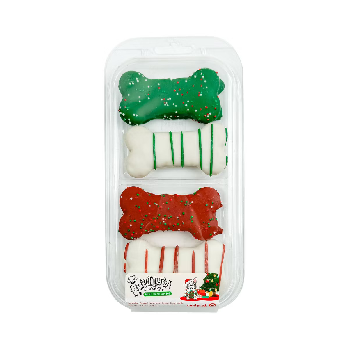 Molly's Barkery Bones Cinnamon and Apple Flavor Dog Treats - 3.81oz | Target