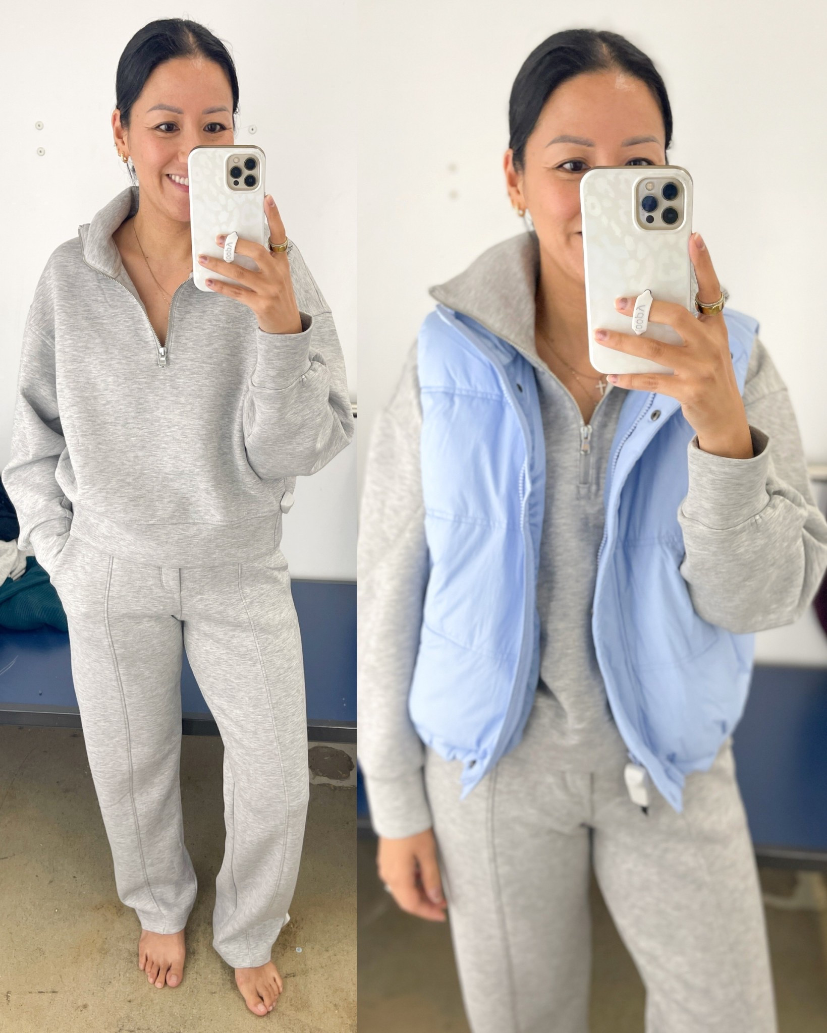 Size small top, size XS pants and XS vest

Old Navy activewear
Old Navy bounce fleece


#LTKFindsUnder50 #LTKSeasonal #LTKSaleAlert