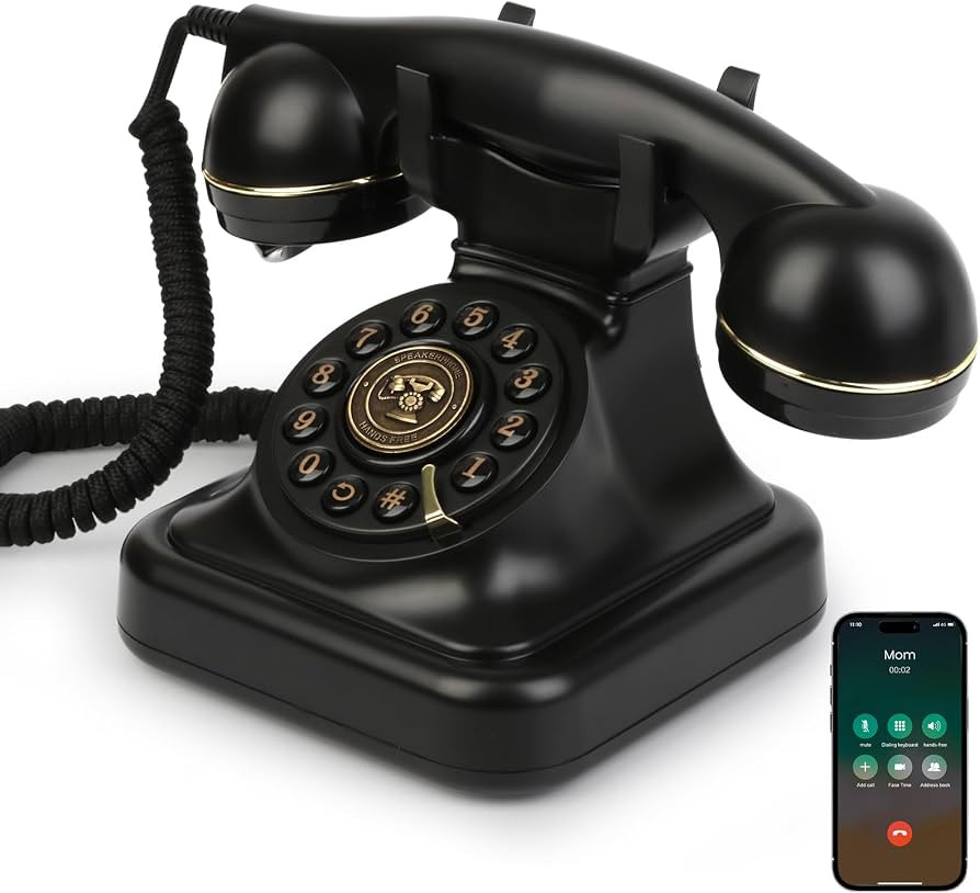 Bluetooth Retro Phone with Speakerphone, Bluetooth Landline Telephone, Bluetooth Home Phone with ... | Amazon (US)