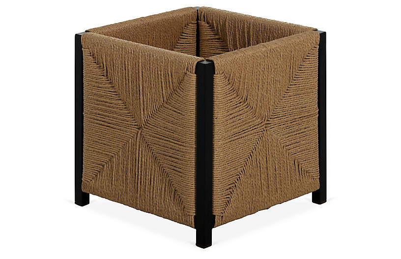 Harper Rush Planter, Black | One Kings Lane