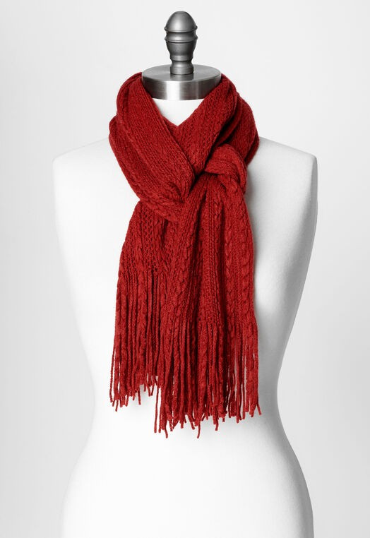 Red Chenille Scarf - CBK Web Store | Christopher & Banks (US)