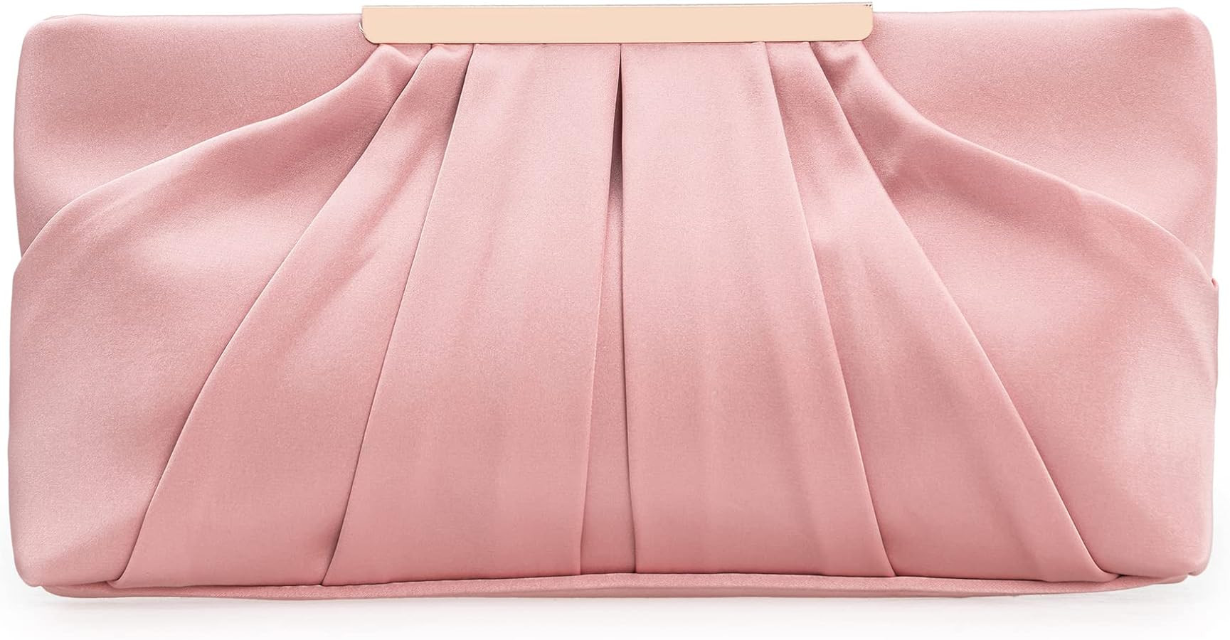 CHARMING TAILOR Clutch Evening Bag Elegant Pleated Satin Formal Handbag Simple Classy Purse for W... | Amazon (US)