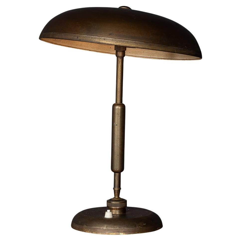 Mid 20thC Bronze Adjustable Table Lamp Attributed To Giovanni Michelucci c.1945 | 1stDibs