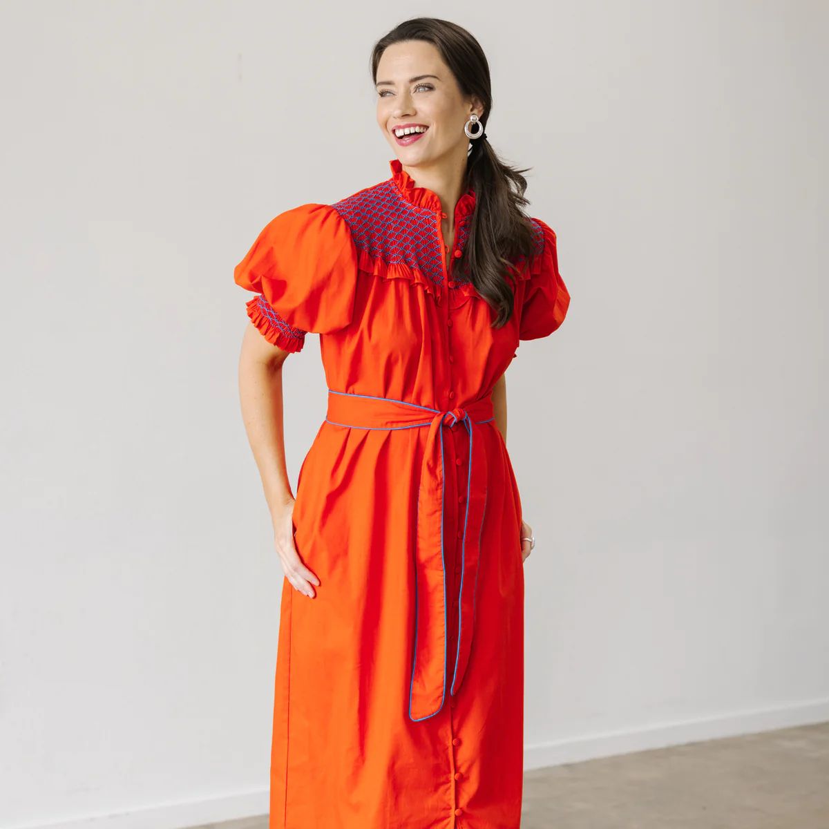 Women's Hello Dress - Tomato | Dondolo