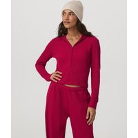 Vuori Waffle Full Zip Hoodie | Strawberry | XS, Size Extra Small | Vuori Clothing (US & Canada)