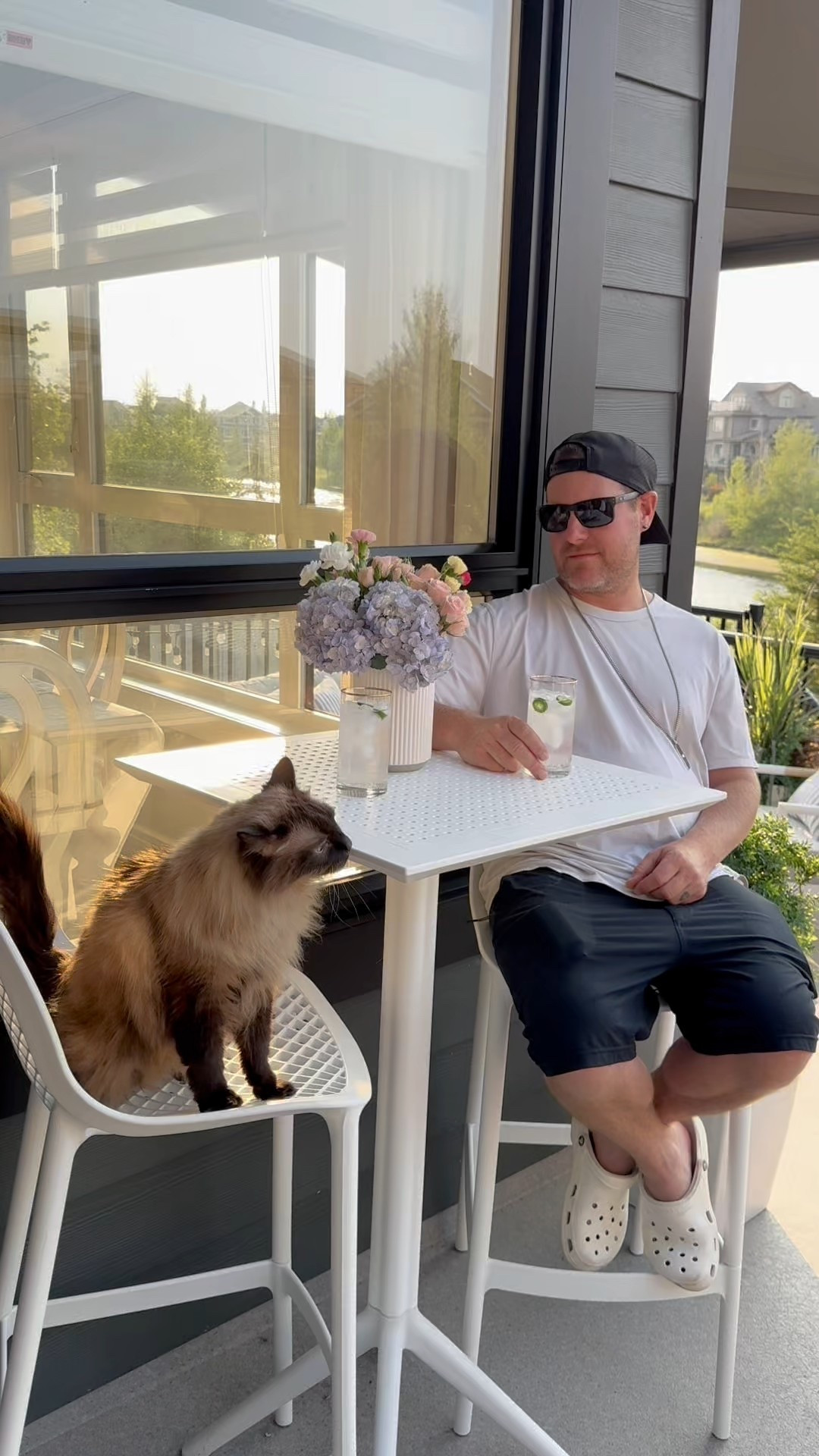 So glad we found this high top bar stool set on @wayfaircanada ! So easy to set up, keep clean and looks great. Made if a really sturdy material but lightweight. 

#wayfaircapartner #wayfaircanada #wayfaircahome 

#LTKSeasonal #LTKHome #LTKParties