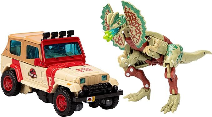Transformers Collaborative Jurassic Park x Toys Dilophocon & Autobot JP12, Action Figures for Boy... | Amazon (US)