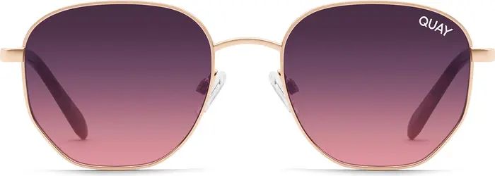Big Time 47mm Gradient Round Sunglasses | Nordstrom