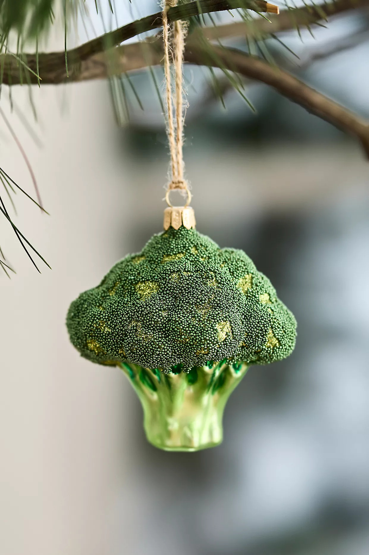 Broccoli Glass Ornament | Anthropologie (US)