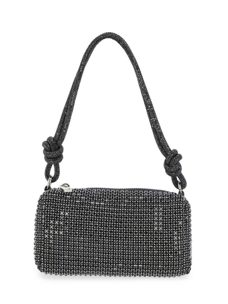 Scoop Women's Rhinestone Party Bag, Black | Walmart (US)