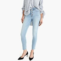 9" high-rise toothpick jean in Leddy wash with button fly | J. Crew US